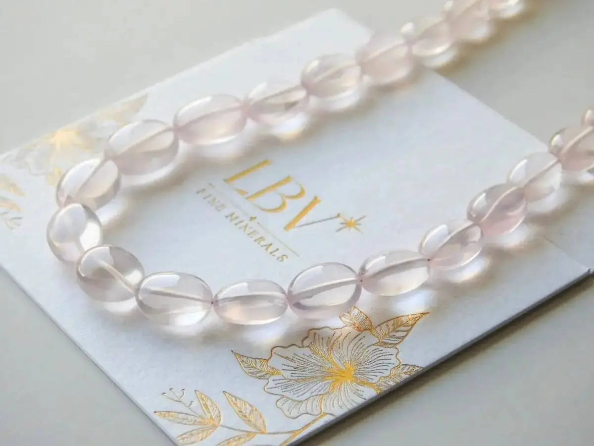 Rose Radiance Rivière Necklace - Rose Quartz Jewelry view 2